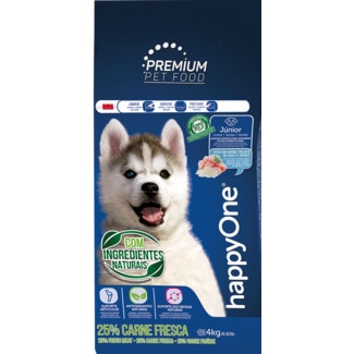 Alimento Seco para Cão Júnior sabor Carne embalagem 4 kg - Happyone