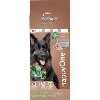 Alimento Seco para Cão Adulto Premium Hipoalergénico sabor Borrego e arroz embalagem 4 kg - Happyone