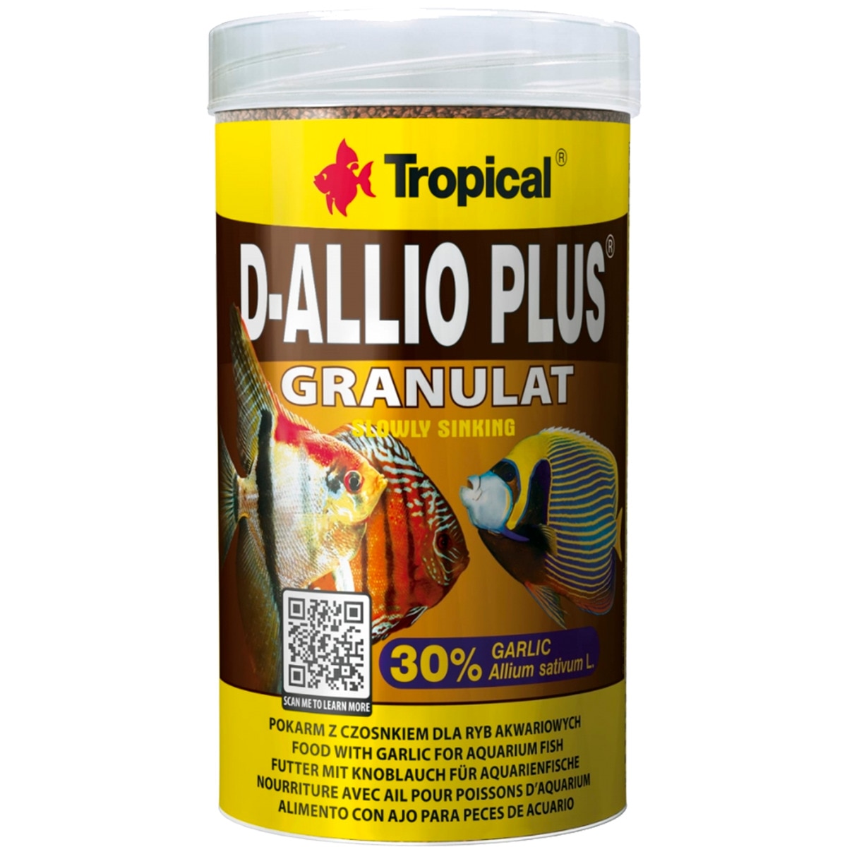 Alimento para Peixe D-Allio Plus embalagem 100 ml
