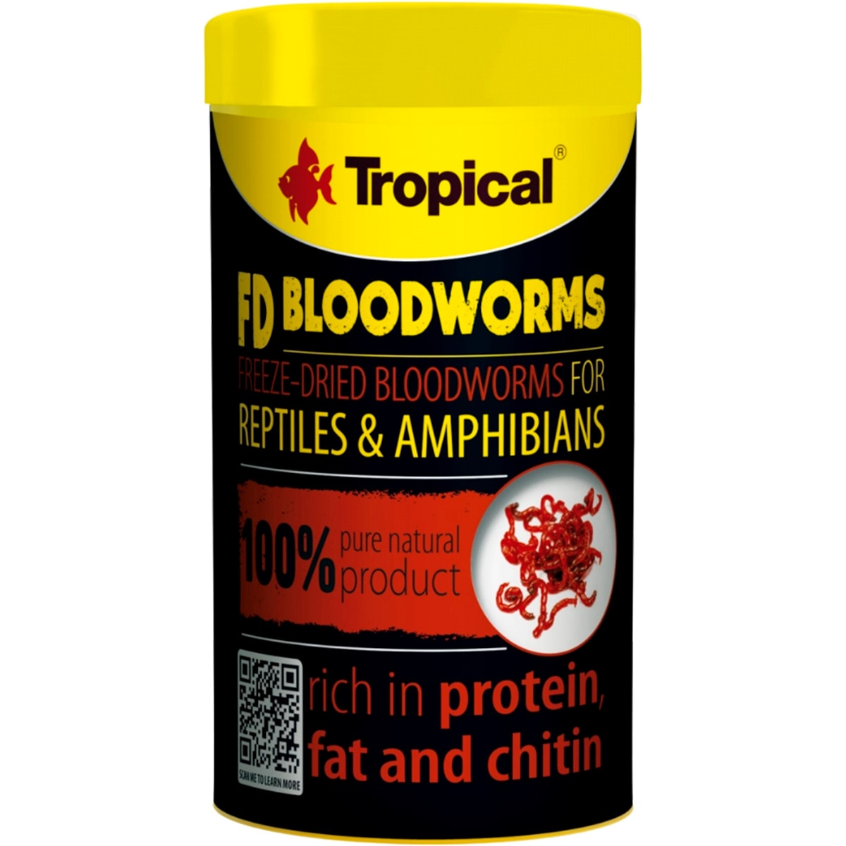Alimento para Repteis FD Bloodworms embalagem 100 ml