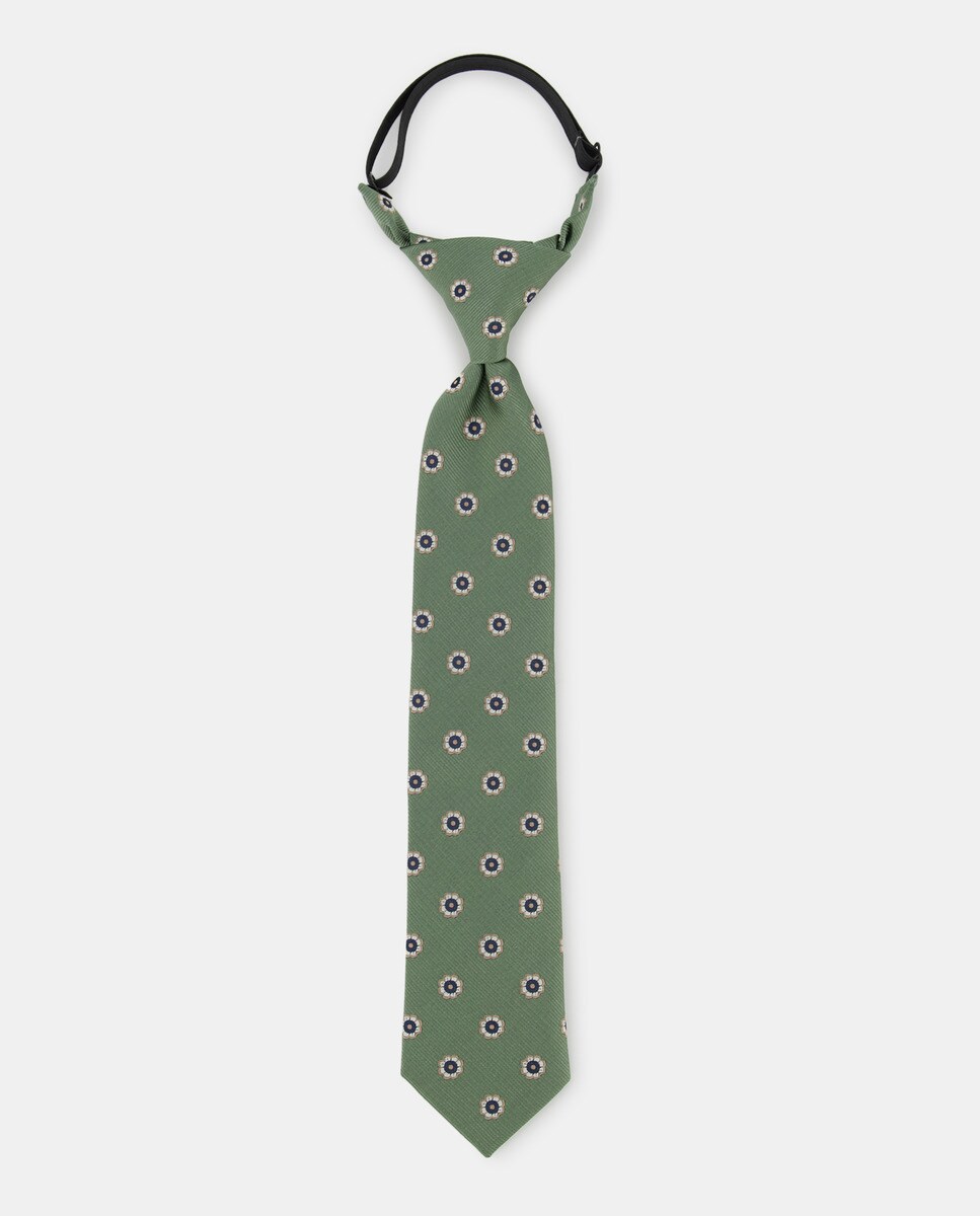 Cravate avec n?ud et imprimé floral