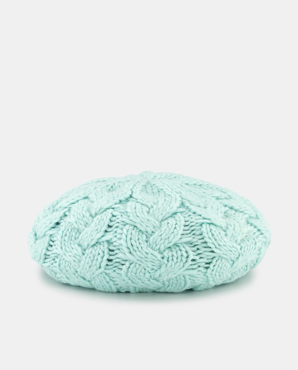 Imagem 0 de Boina de Malha com Trança - Laranja