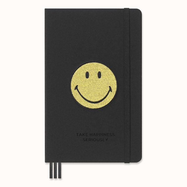 Imagen 0 de Planificador sin fecha large Edicion Limitada Smiley Moleskine negro