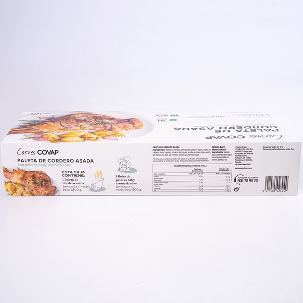 gebratene Lammschulter mit aromatisierten Baby-Kartoffeln 2-3 Portionen Behälter 1,2 kg