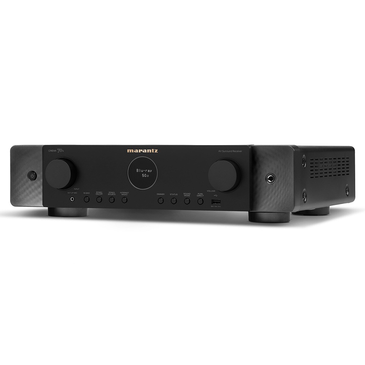 Receptor AV ultradelgado Marantz CINEMA 70s, 7.2, 50W por canal, negro Negro-2