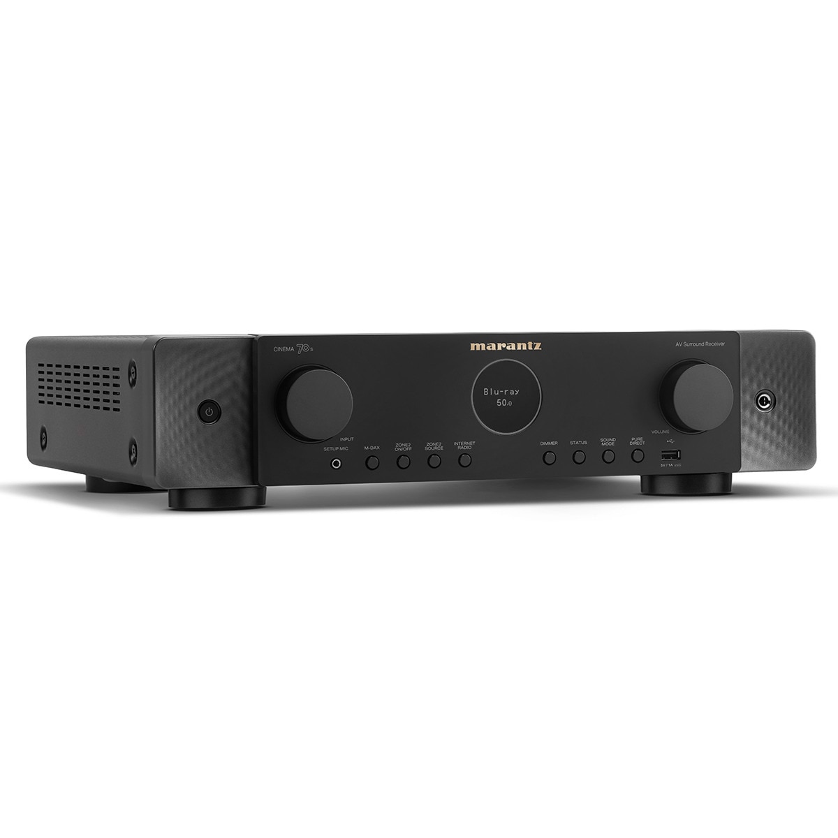 Receptor AV ultradelgado Marantz CINEMA 70s, 7.2, 50W por canal, negro Negro-3