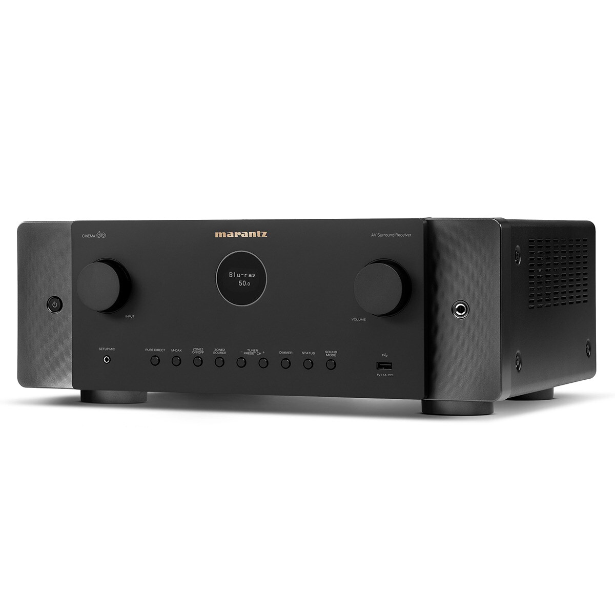 Receptor  AV Marantz CINEMA 60, 7.2, 100W por canal, negro Negro-3