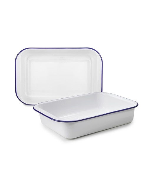 Imagen 0 de Fuente de horno blanca 37 x 24 x 7,30 cm