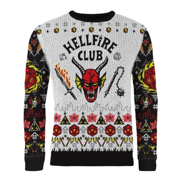 Imagem 0 de Camisola de Malha Natalícia Stranger Things Hellfire Club
