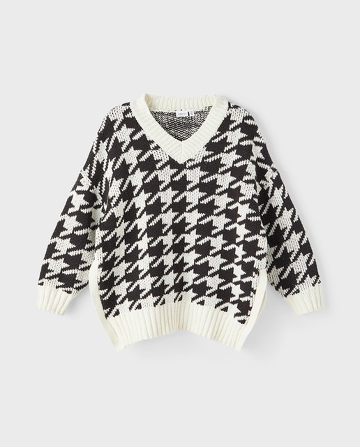 Imagen 0 de Jersey de niña con aperturas laterales de pata de gallo
