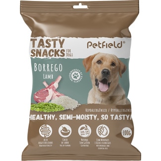 Snack Tasty sabor Borrego embalagem 100 g - Petfield