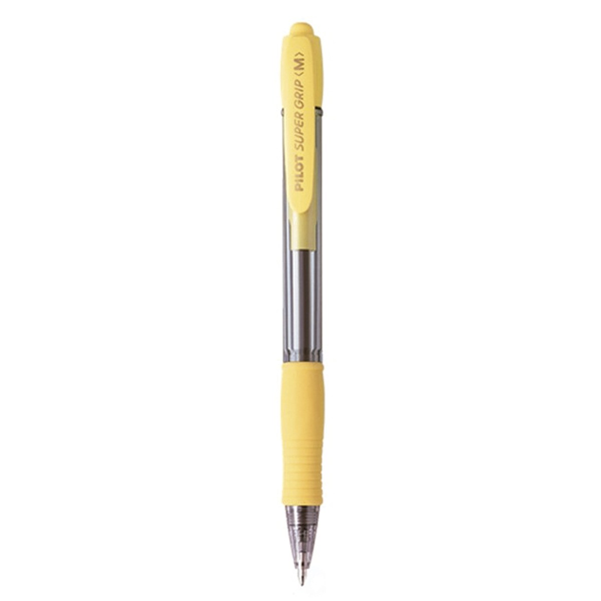 Bolígrafo Super Grip Pilot cuerpo amarillo, escritura azul Amarillo-1