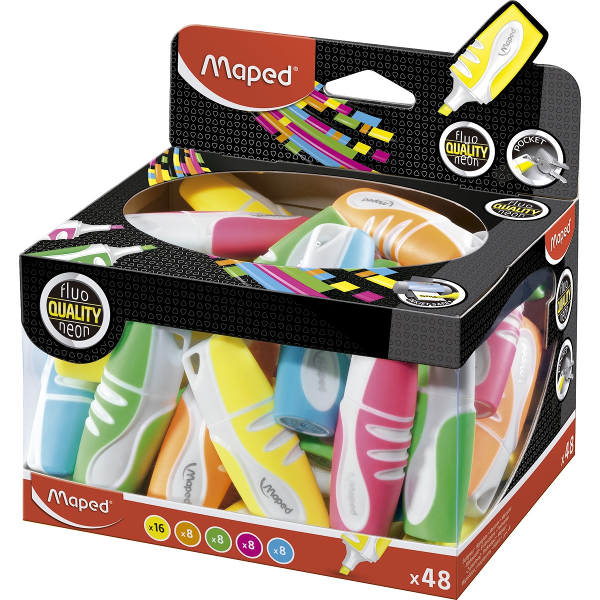 Subrayador Pocket Soft con surtido de colores MAPED Surtido-7