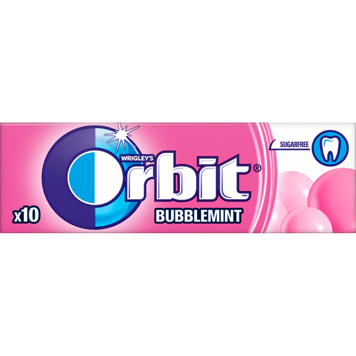 Bubblemint chicle sabor fresa menta sin azúcar envase 10 unidades