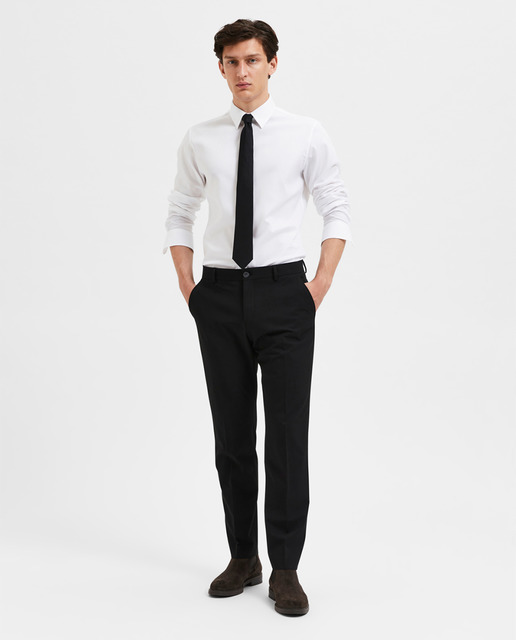 Imagem 0 de Calças de Fato Slim Fit Lisas