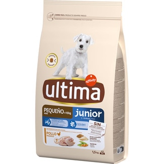 Mini Junior pienso para perros cahorros minis con pollo bolsa 1,5 kg - Ultima