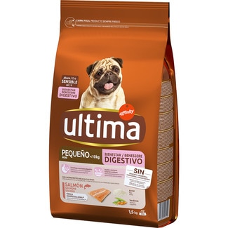 Mini Bienestar Digestivo pienso para perros minis con salmón bolsa 1,5 kg - Ultima