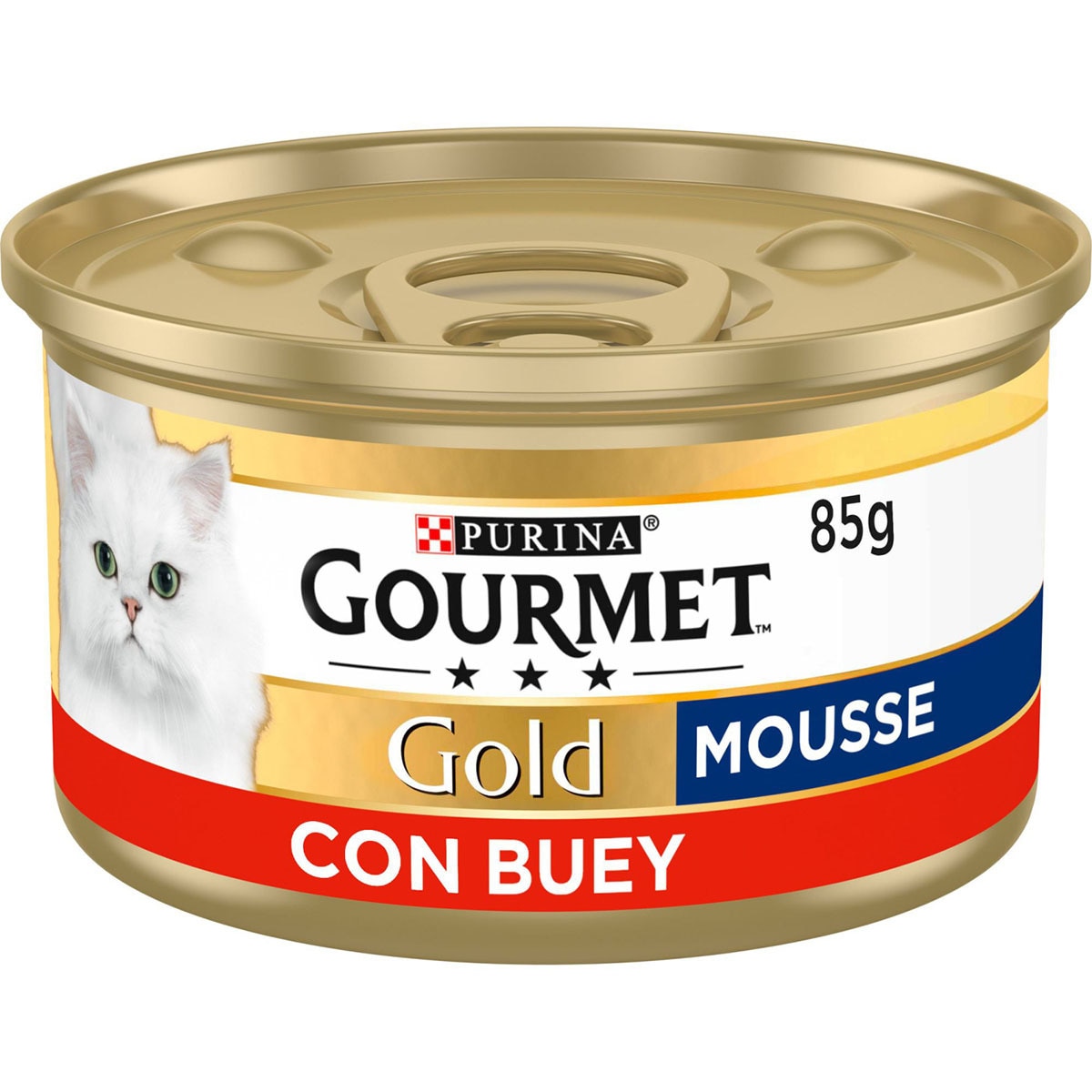 Gold Mousse comida húmeda para gatos con buey lata 85 g