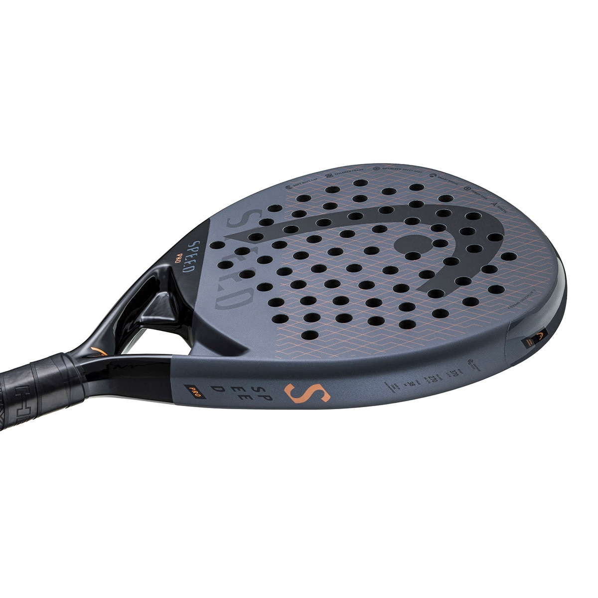 Raquete de Padel Speed Pro 2023 Preto / Cinzento-3