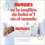 toallitas infantiles Pure Extra Care Sensitive 99% agua envase 56 unidades para pieles sensibles, sin perfume