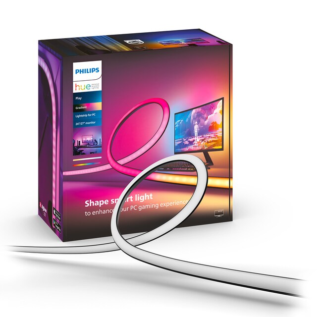 Imagem 0 de Tira de luzes LED Philips Hue Play Gradient para PC - 24-27"