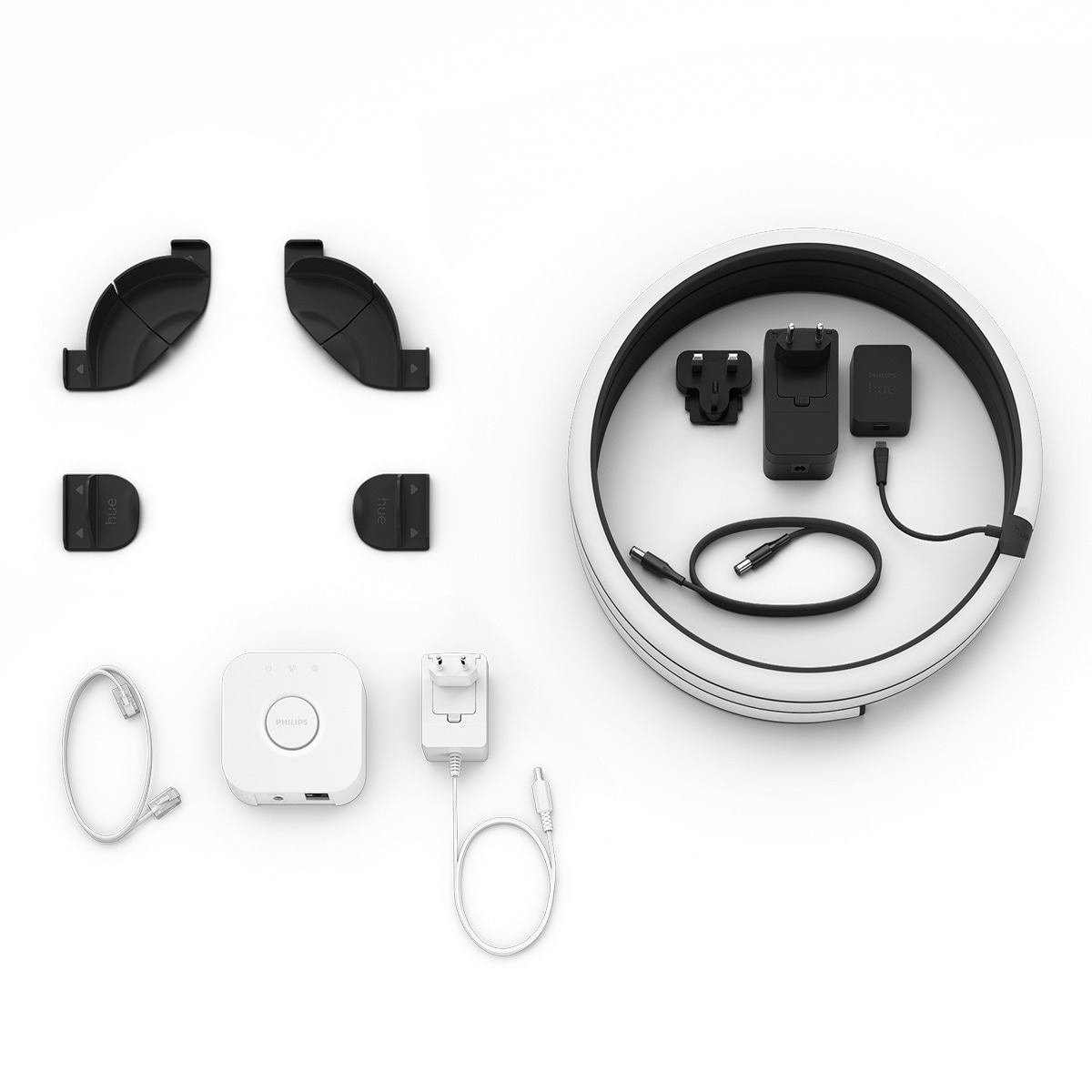 Kit de inicio Tira de luces LED Philips Hue Play Gradient para PC - 32-34" + Hue Bridge Blanco-4