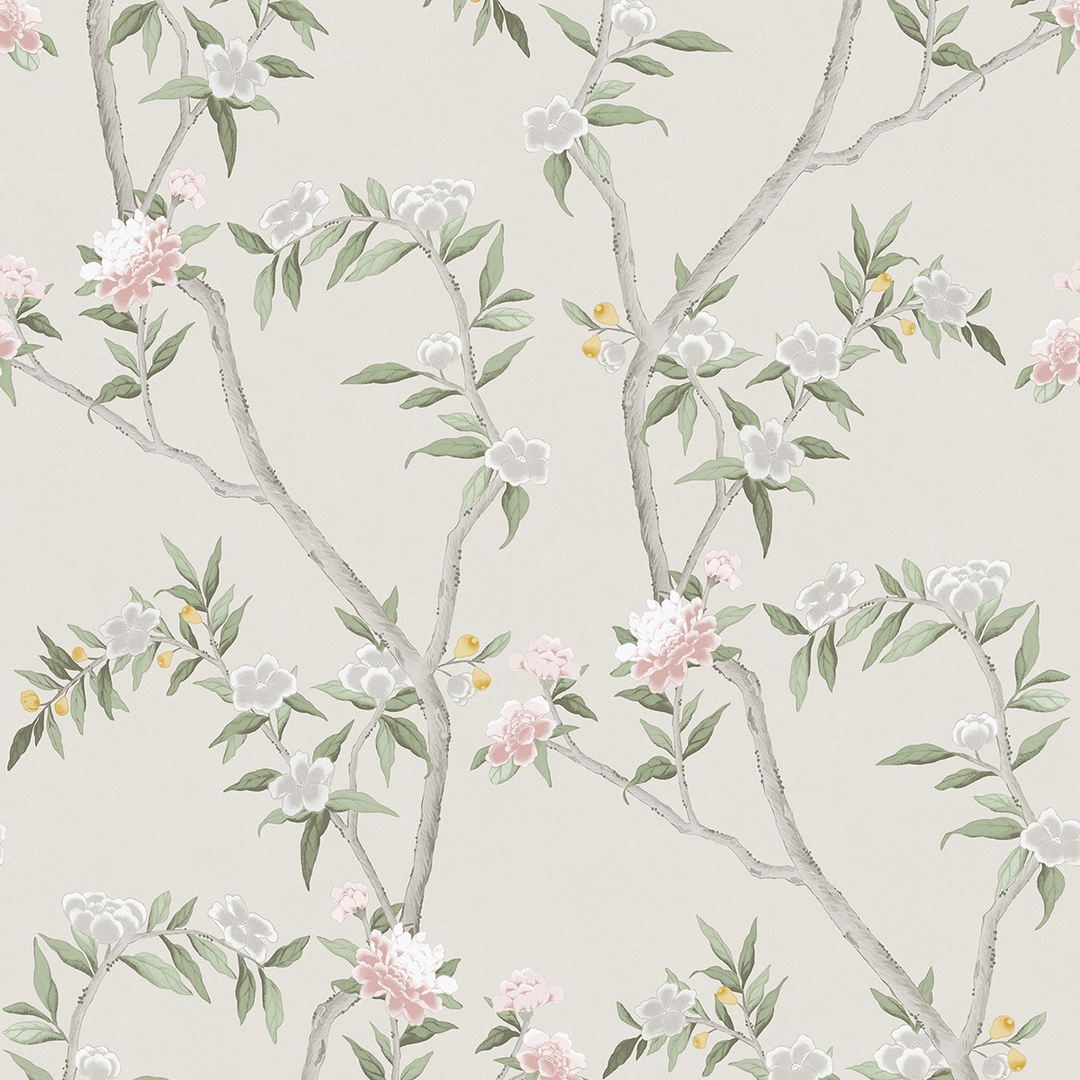 Papel Pintado Chinoiserie Hana Bege-1