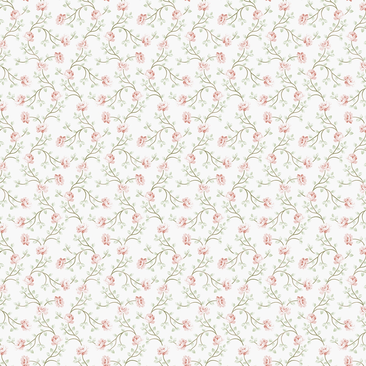 Papel Pintado Petit Flowers Hana Verde-1