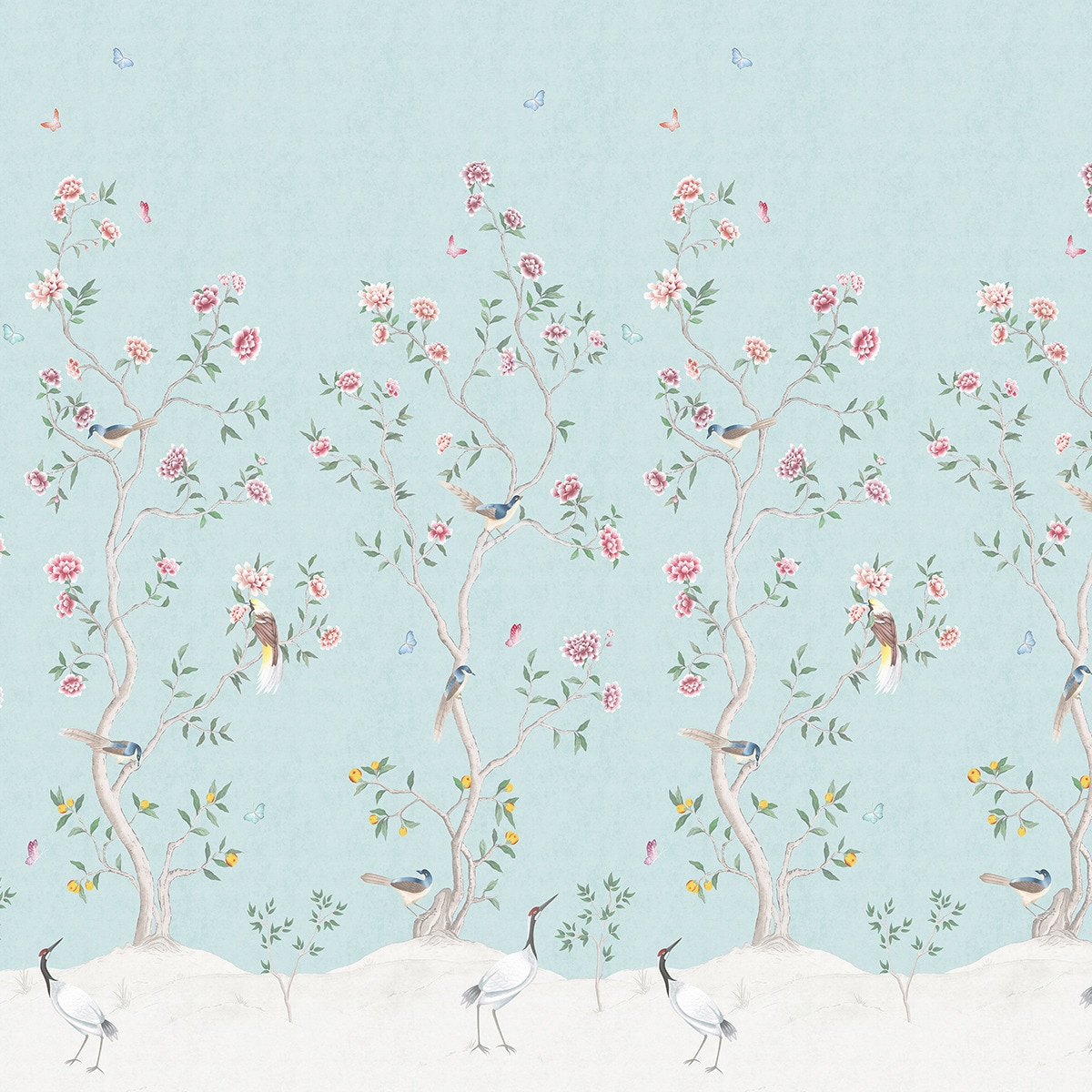 Imagem 0 de Mural floral Chinoiserie Hana