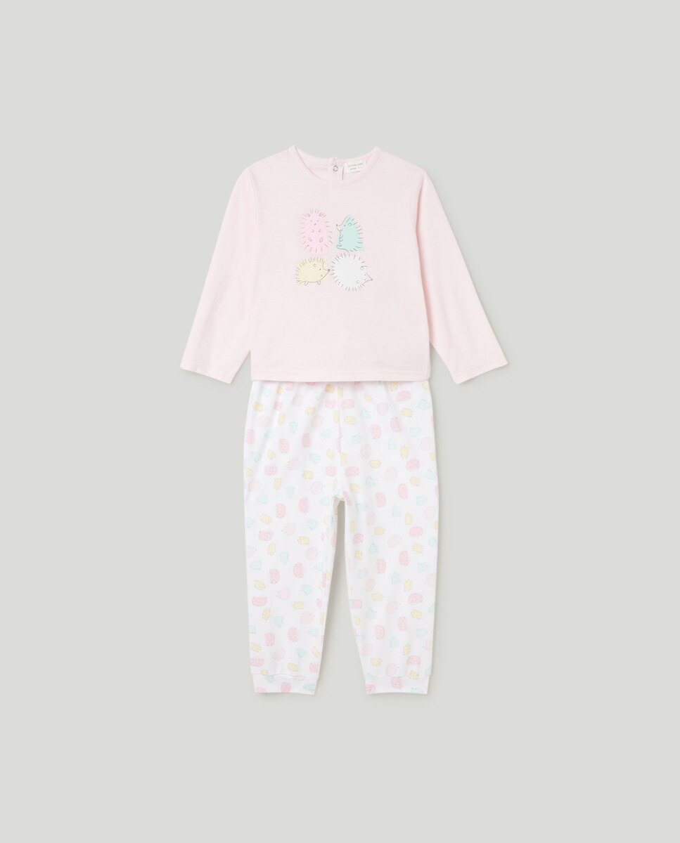 Pyjama 2 pièces imprimé hérissons