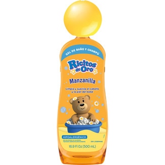 gel de baño y champú hipoalergénico Manzanilla sin siliconas ni alcohol frasco 500 ml - Ricitos De Oro