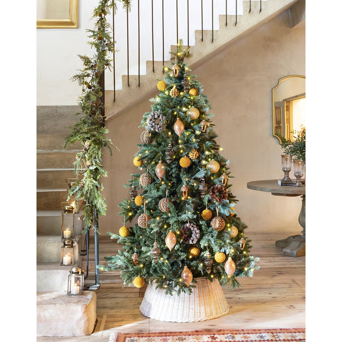 Enfeite de Cristal Comprido com Glitter Castanho-4