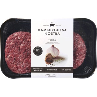 Hamburguer de Vaca com Trufa embalagem 300 g - Hamburguesa Nostra