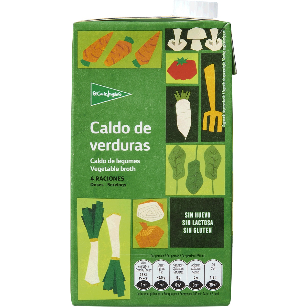 Caldo de Legumes Líquido embalagem 1 L