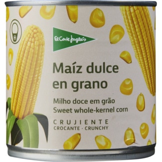 Milho Doce em Grão sem Açúcares Adicionados lata 285 g - El Corte Inglés