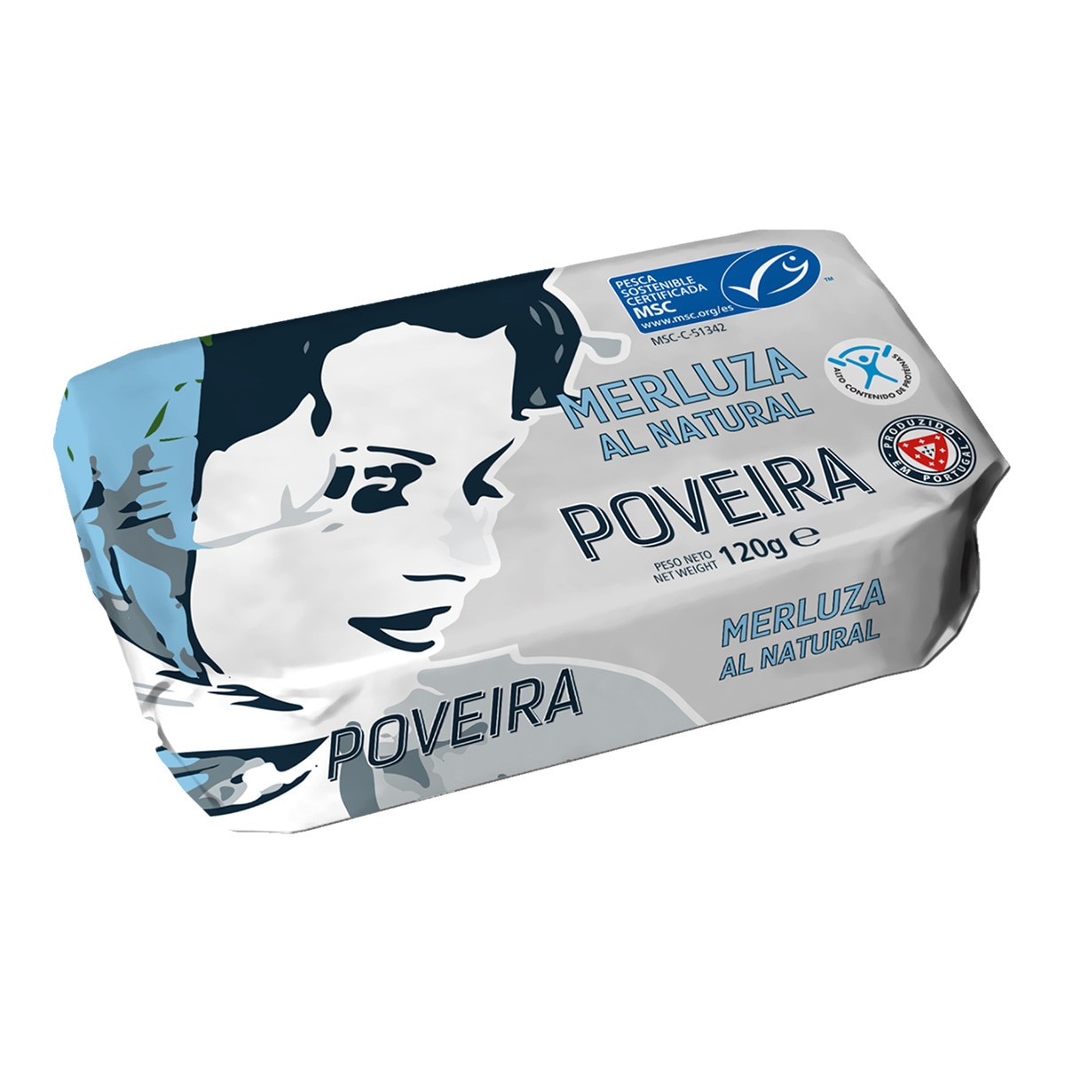 Merluza MSC al natural Poveira 1