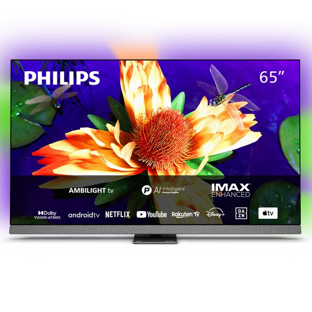 Imagen 0 de TV OLED 164 cm (65") Philips 65OLED907/12 UHD 4K, Android TV con inteligencia artificial, HDR10+, Dolby Vision & Dolby Atmos