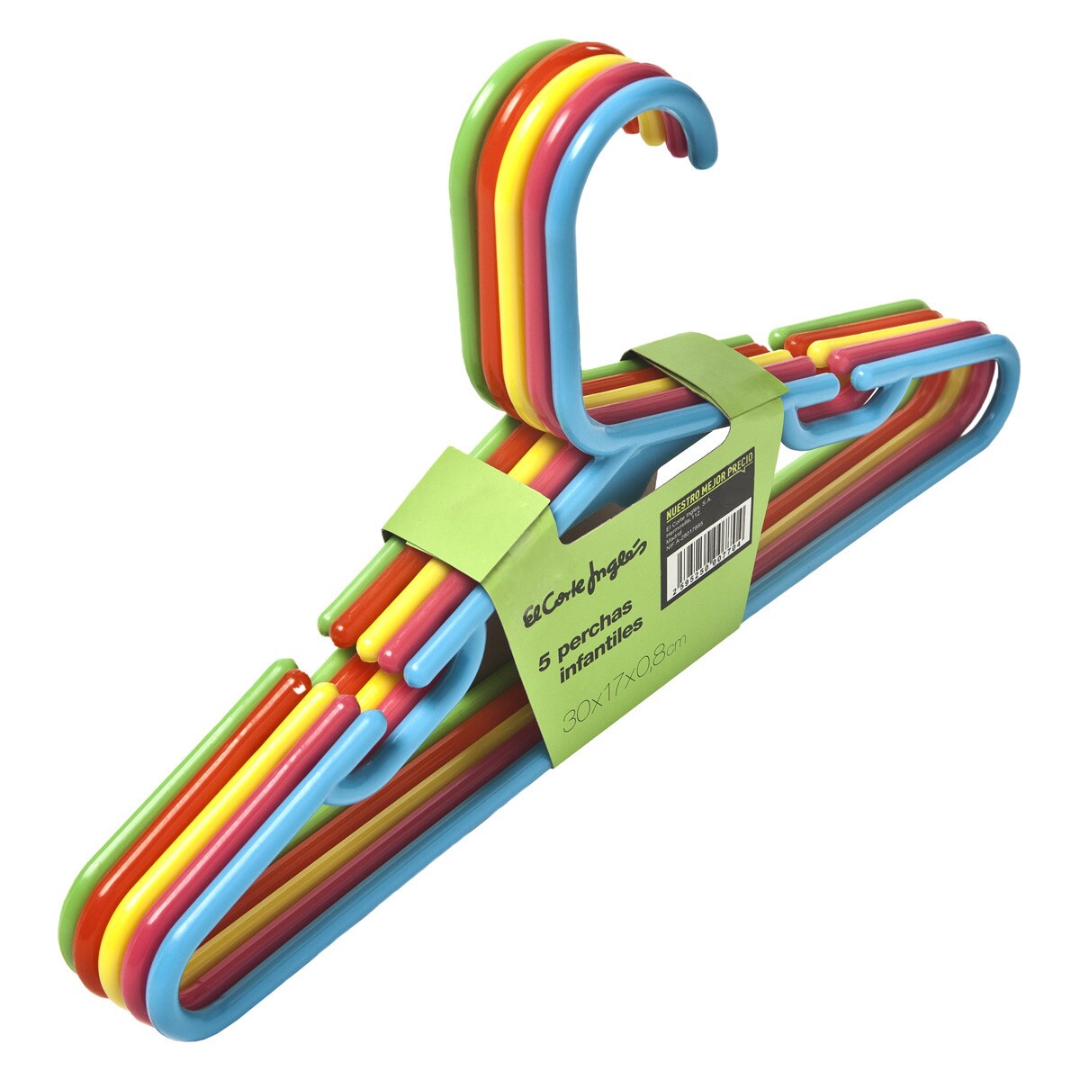 Set de 5 perchas infantiles Nuestro Mejor Precio - El Corte Inglés Multicolor-2
