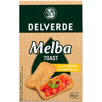 Tostas Melba com Sementes de Sésamo embalagem 100 g - Delverde