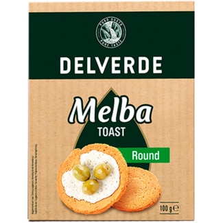 Tostas Melba Redondas embalagem 100 g - Delverde