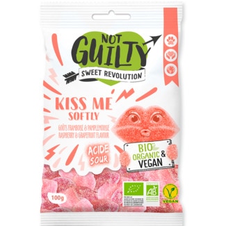 Gomas Beijos Vegan Biológicas embalagem 100 g - Not Guilty