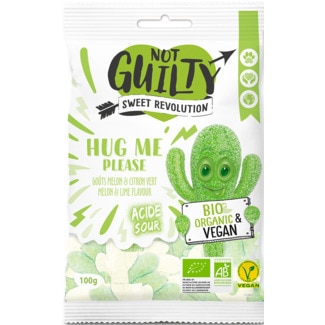 Gomas Catos Ácidas Vegan Biológicas embalagem 100 g - Not Guilty