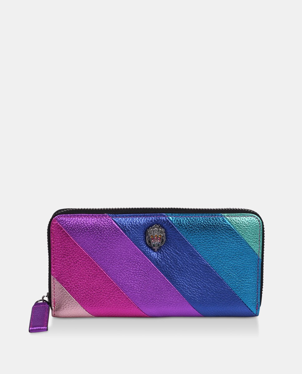 Grand portefeuille Kurt Geiger avec bandes obliques