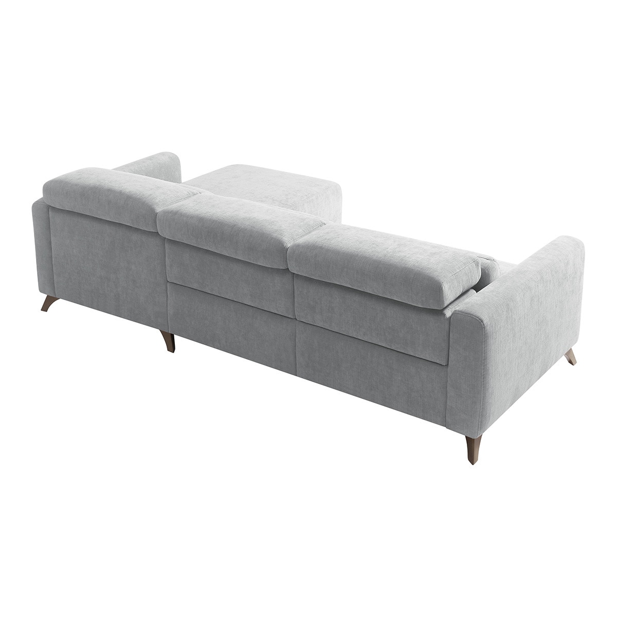 Sofá con chaiselongue derecha y 2 asientos relax eléctricos Oporto El Corte Inglés Perla-4