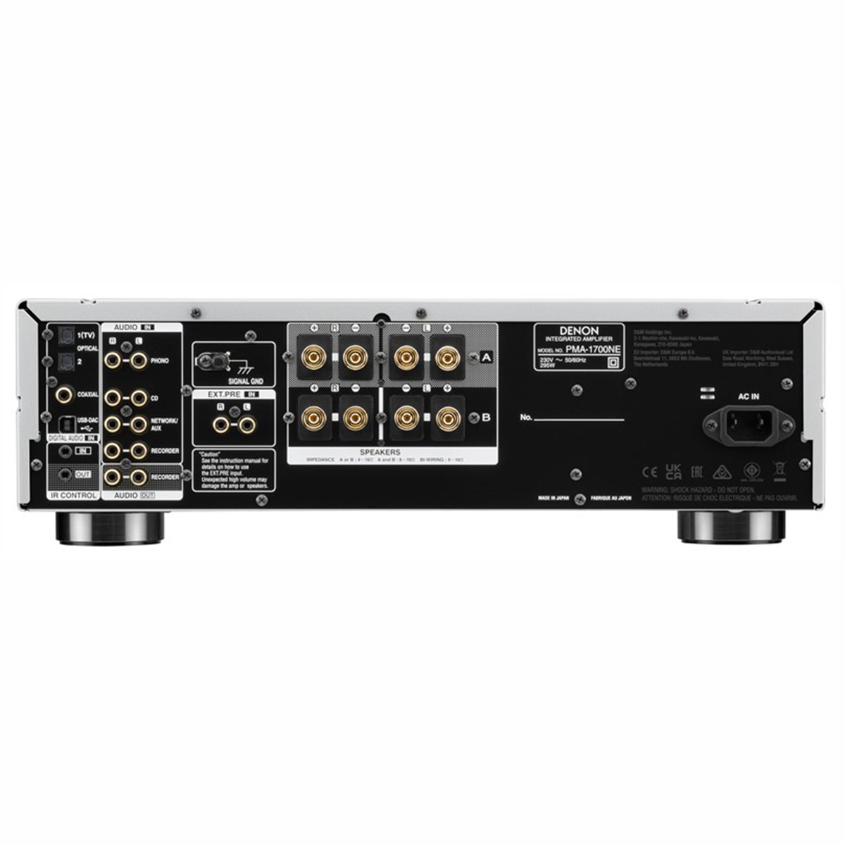 Amplificador integrado Denon PMA-1700NE Plata-4