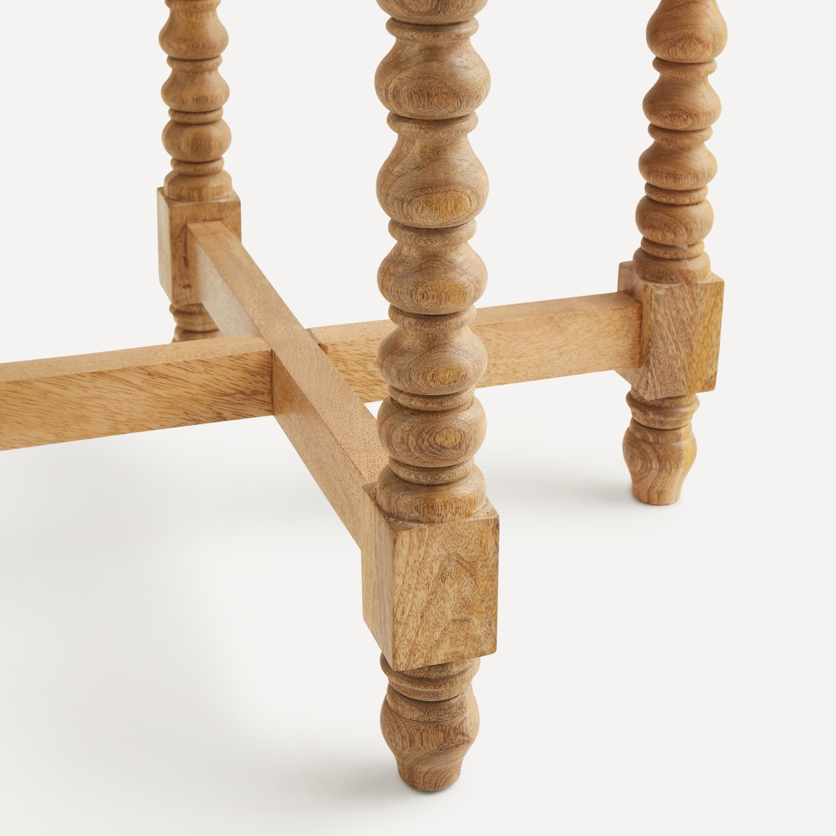 Mesa auxiliar de madera mango Bianca El Corte Inglés Natural-4