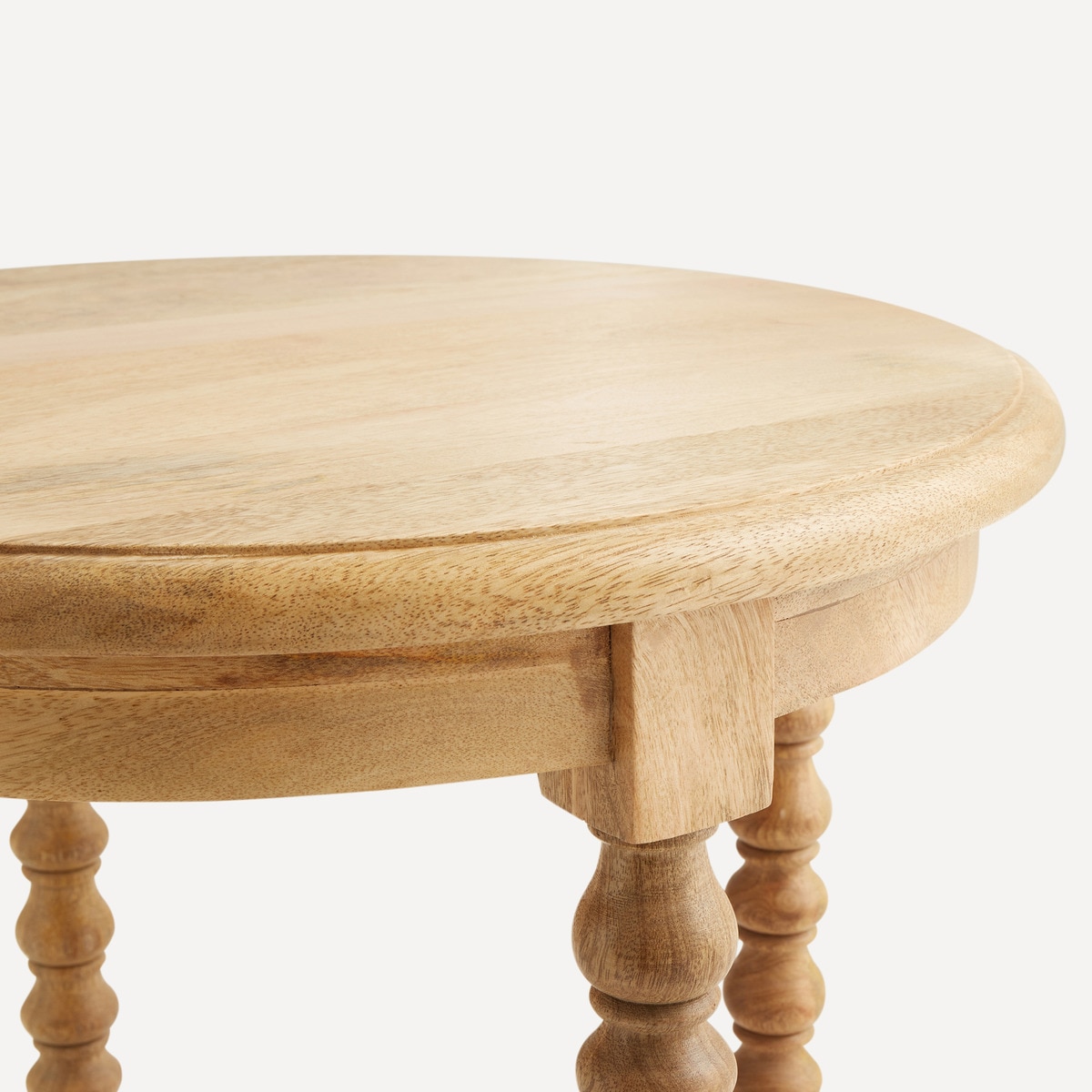 Mesa auxiliar de madera mango Bianca El Corte Inglés Natural-3