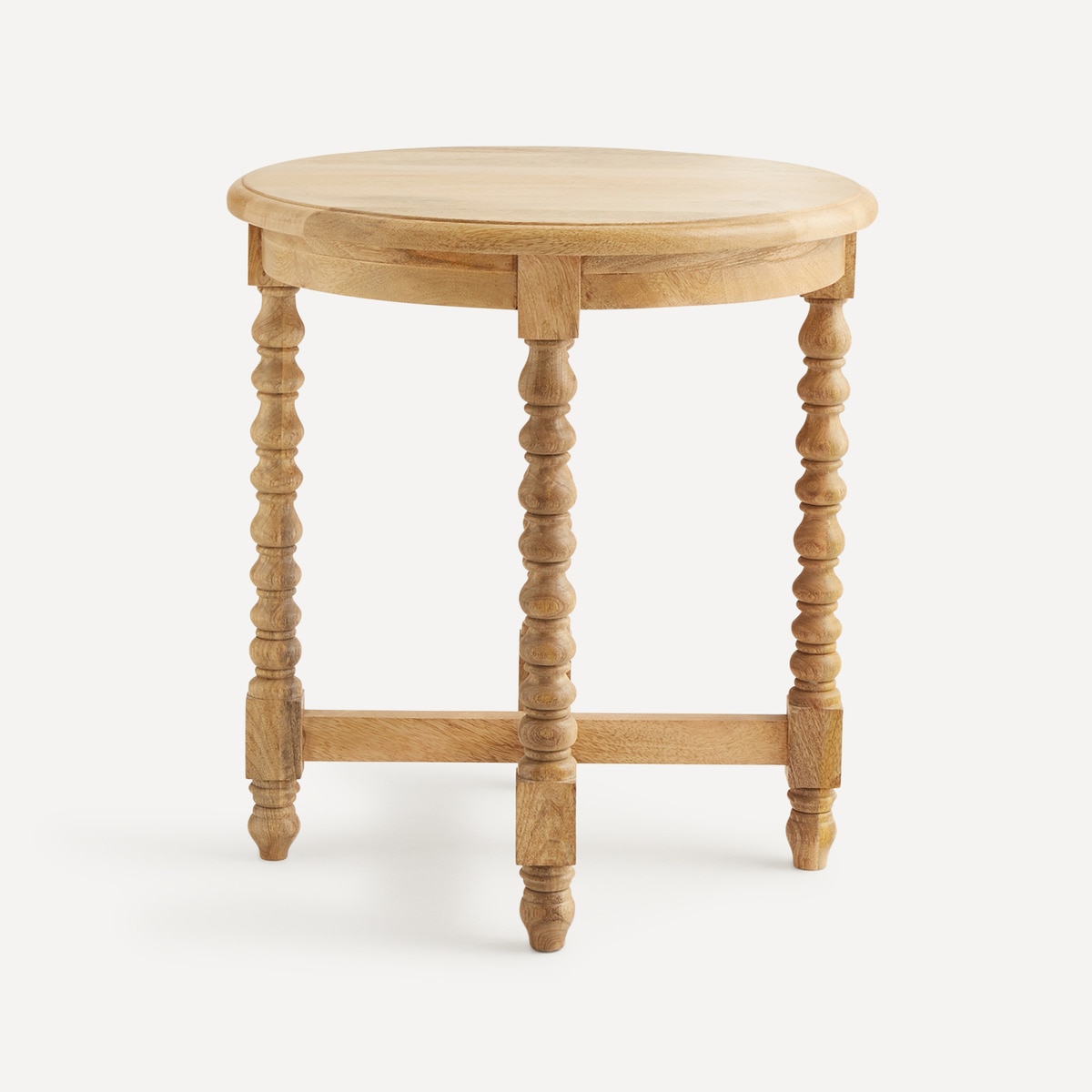 Mesa auxiliar de madera mango Bianca El Corte Inglés Natural-2