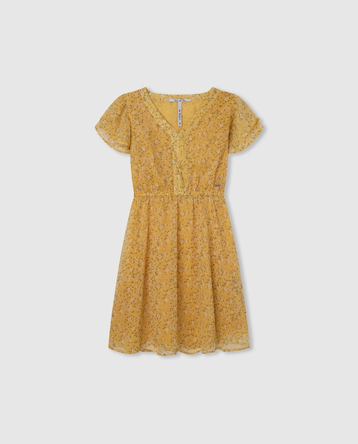 Imagen 0 de Vestido corto de niña con estampado floral