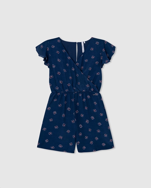 Imagen 0 de Mono corto de niña con estampado floral